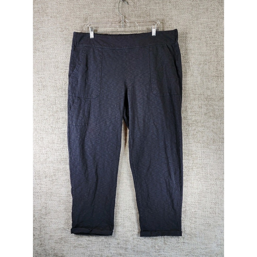 Known Supply Nolan Pants Womens 2XL Gray Organic Cotton Slubknit Pullon 38x27